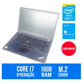 Notebook Lenovo Thinkpad T480 I7-8650u 16gb 256gb Ssd