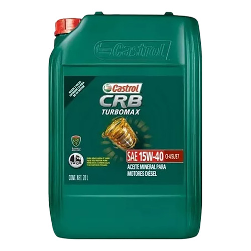 Aceite Crb Turbomax 15w40 Ci-4/sl/e7 Bmb 20l Castrol