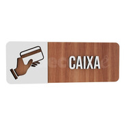 Placa Indicativa Caixa Hotel Empresa Bar Lounge Cafeteria