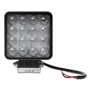 Unidade Luz Led De Milha Farol Auxiliar 48w Quadrado 4d