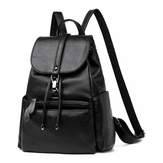 Mochila urbana Genérica FWHB305-1 color negro diseño lisa 30L