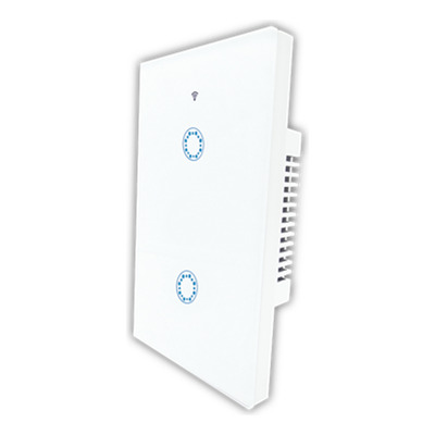 Tecla Smart Tapa De Vidrio Wifi Touch 2c Blanco Tbcin