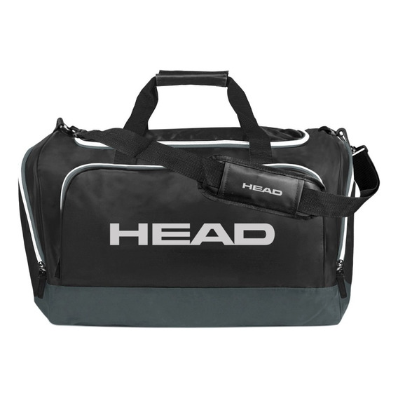 Bolso Deportivo Head Llavero Gimnasio Viaje Urbano Reforzado Color Negro Modelo 14921 Talle Único