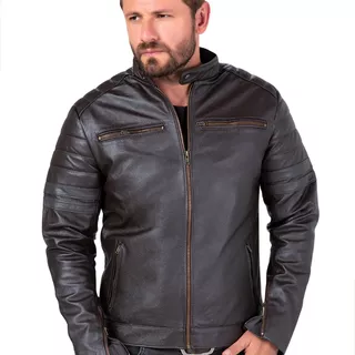 Jaqueta Motoqueiro De Couro Legítimo Masculina Speed Inverno