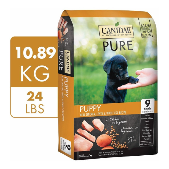 Alimento Natural Canidae Pure Receta Pollo Y Lenteja 10.8 Kg