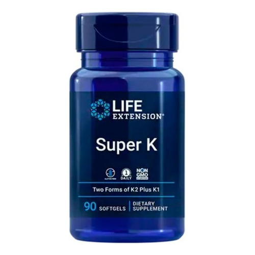 Life Extension Super K, 90 Softcaps Sfn Sabor Natural