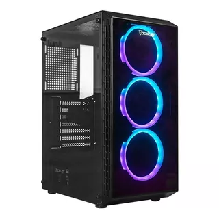 Gabinete Gamer Atx Ocelot Og-c E1 Panel De Cristal Templado Color Negro