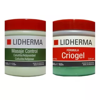 Duo Lidherma Crema Masaje Control Celulitis Y Criogel X 500 