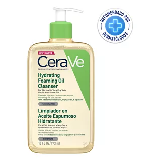 Cerave Limpiador Aceite Piel Normal A Muy Seca 473ml Momento De Aplicación Día/noche