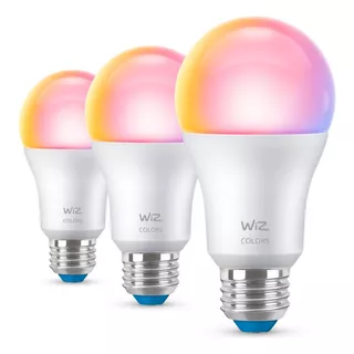 Ampolletas Wiz Led Wi-fi Colores 9w Google, Alexa O Siri X3