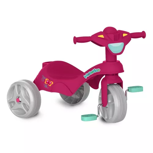 Brinquedo Bandeirante Motoca Velobaby - Rosa 357 - Martinello