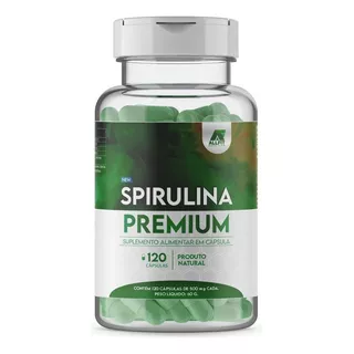 Suplemento Em Cápsulas All Fit Nutrition Spirulina Premium Sabor Saúde Em Pote De 60ml 120 Un
