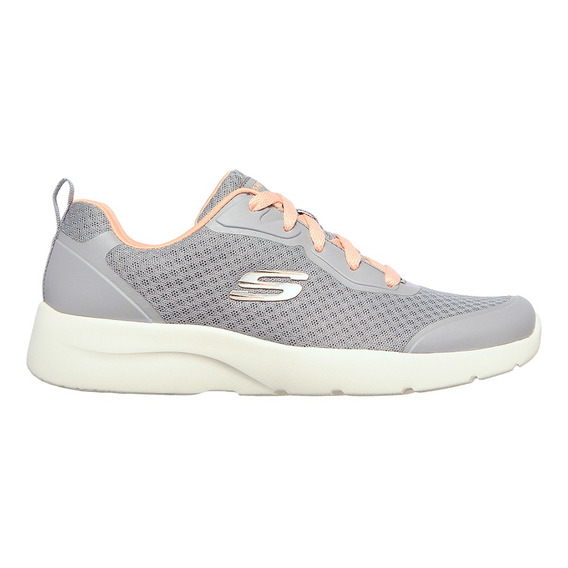 Tenis Training Skechers Dynamight 2.0 - Gris-rosa-blanco