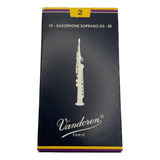 Cañas Para Saxofón Soprano Caja10pzs Dureza 2 Vandoren Sr202