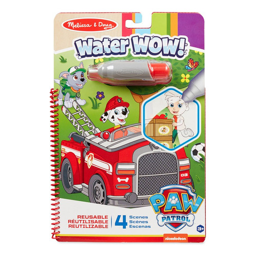 Libro para colorear Melissa & Doug Paw Patrol Water Wow! + Bolígrafo