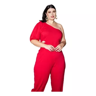 Macacão Feminino Longo Nula Manga Elegante - Envio Imediato