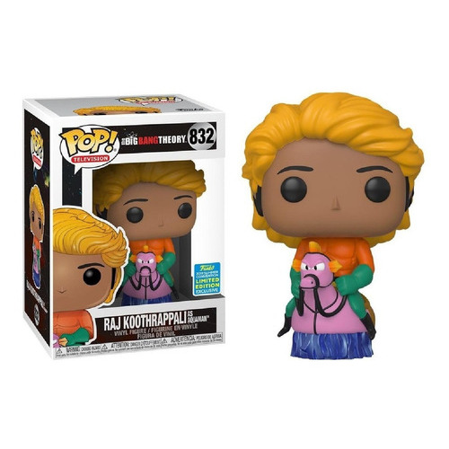 Figura Funko Pop Tv Big Bang Theory - Raj As Aquaman 832