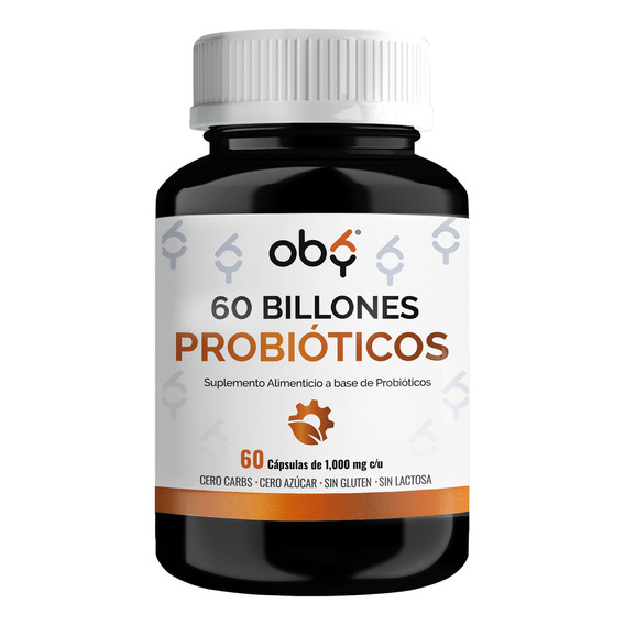 Oby Probioticos 60 Billones Lactobacilos 60 Caps 2 Meses Sabor Sin sabor