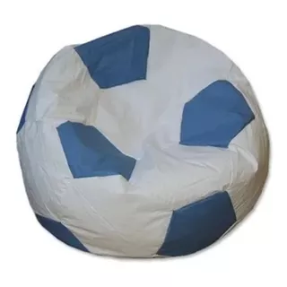 Puff Fiaca Pelota Infantil Futbol Boca Junior Azul Amarillo