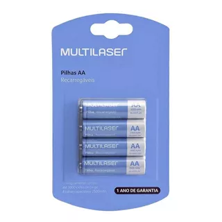 Pila Recargable Mlaser Aa 2500mah Blister X4 Pilas Doble A