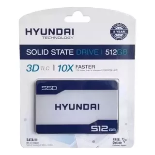 Disco Duro Solido Hyundai 512 Gb Ssd 2.5 Sata 3 6gb/s 