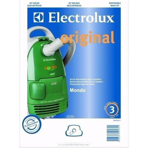 Bolsa Aspiradora Electrolux Mondo Pack X 3
