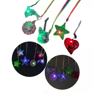 20 Colgantes Surtidos Led Combo Cotillon Luminosos Fiesta