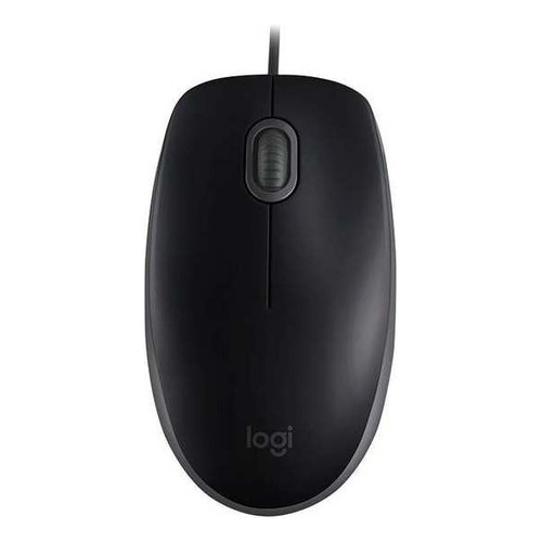 Mouse Cableado Logitech M110 Silencioso Color Negro