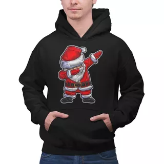 Sudadera Afelpada C/capucha/cangurera Unisex Santa Claus