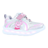 Zapatillas Footy Peppa Fucsia Luces Talle 22/26 Fty Calzados