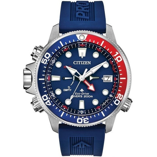 Citizen Promaster Aqualand Diver Blue Bn2038-01l .. Dcmstore Color de la correa Azul Color del bisel Plata Color del fondo Azul