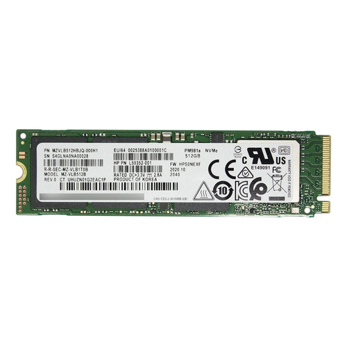 SSD M2 Nvme Samsung Pm981 512 Gb MZ-VLB512b 3500 MB/s, color negro