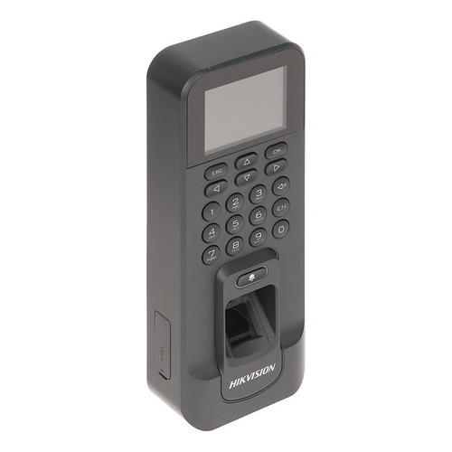 Lector biométrico digital Hikvision K1t804amf, tarjeta de puntos de color negro, 12 V