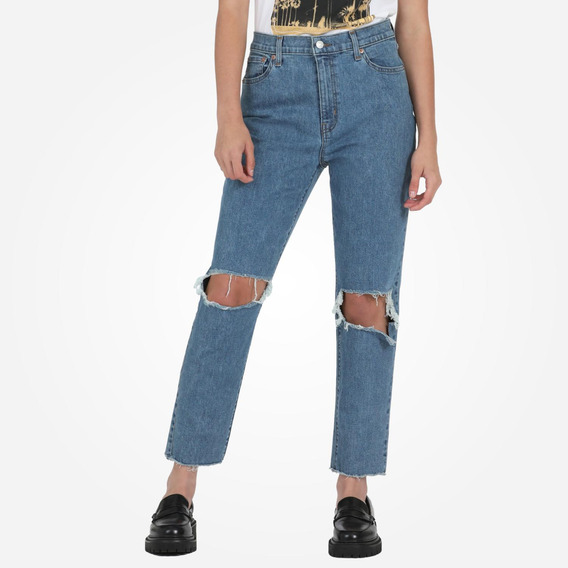 18 - Pantalón Mujer Denizen Mom Jean Den Z1192 Medium Indigo