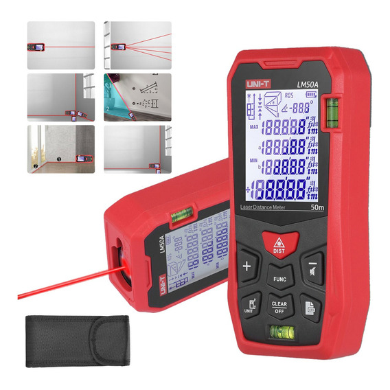 Medidor De Distancia Láser Uni-t Profesional Lm50a 50m