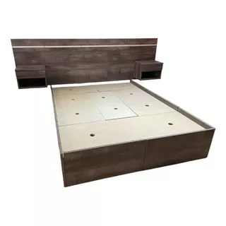 Cama Box Cajones/baul+resp.c/mesa De Luz(p/colchón 1,80/2x2)