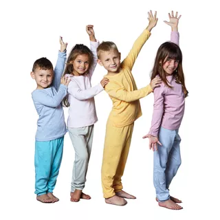  Pijama Conjunto Niño Niña Invierno 100% Algodón Baby Ginos