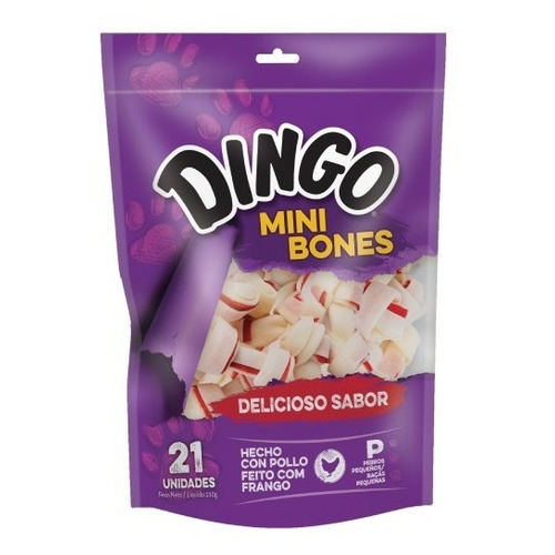 Snack Perro Hueso Mini Dingo 21 Un.