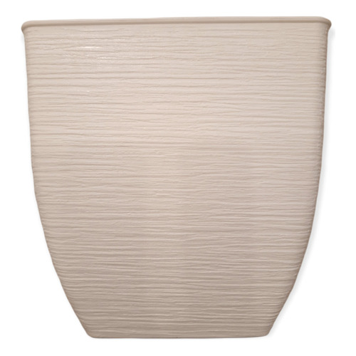 Maceta Plastico Matri Modelo Piramidal Baja Owen N 35 Color Blanco