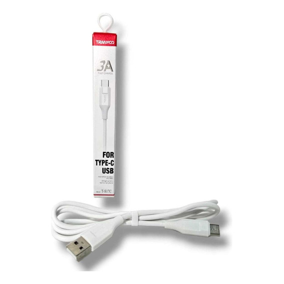 Cable 3a Type-c Usb Tranyoo 59534 Color Blanco