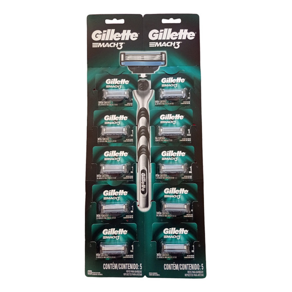 Repuesto Gillette Mach3 Display 10 Unidades