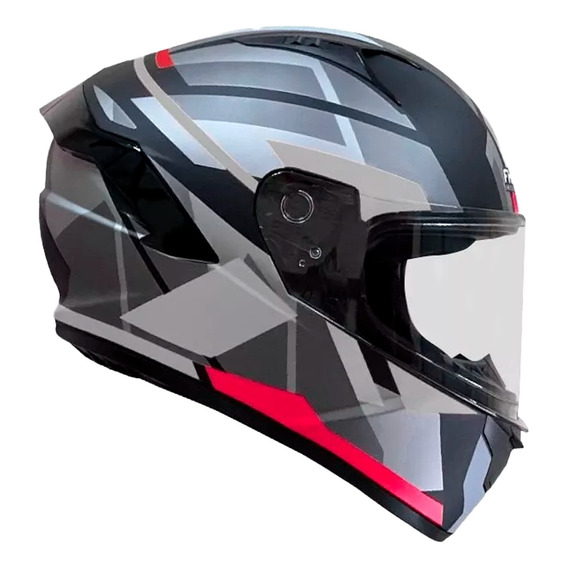 Casco Integral Fhorse Negro Rojo Matte Doble Visor / Dot 