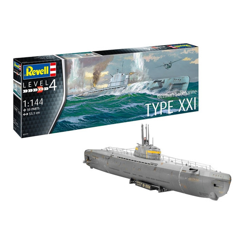 Maqueta Revell German Submarine Type Xxi