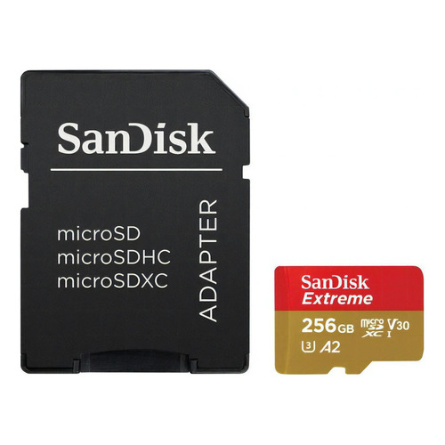 Tarjeta De Memoria 256gb Microsd Extreme 190mb/s Sandisk