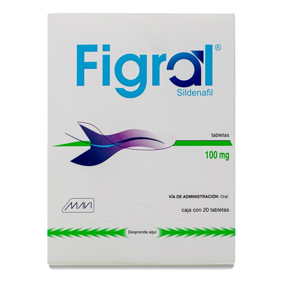 Figral Sildenafil Con 20 Tabletas 100 Mg Mavi 