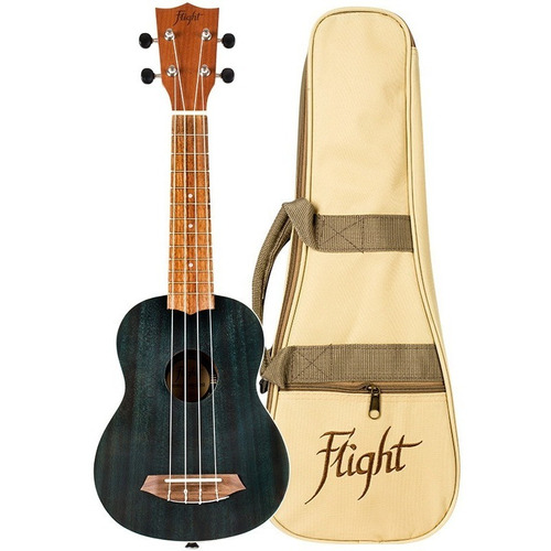 Flight Nus380 Topaz Ukelele Soprano Con Funda Sapelli Color Azul