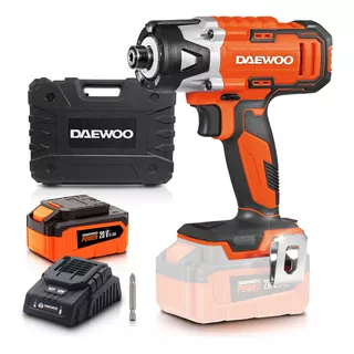 Daewoo Dacid2000li Naranja 20v Atornillador De Impacto A Batería Litio