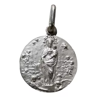 Medalla Plata 925 María Auxiliadora  #1115 (medallas Nava) 