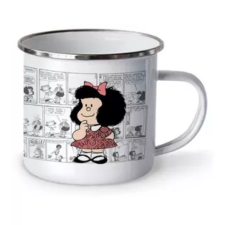 Taza Mafalda Comics, Taza De Peltre (10oz=300ml)