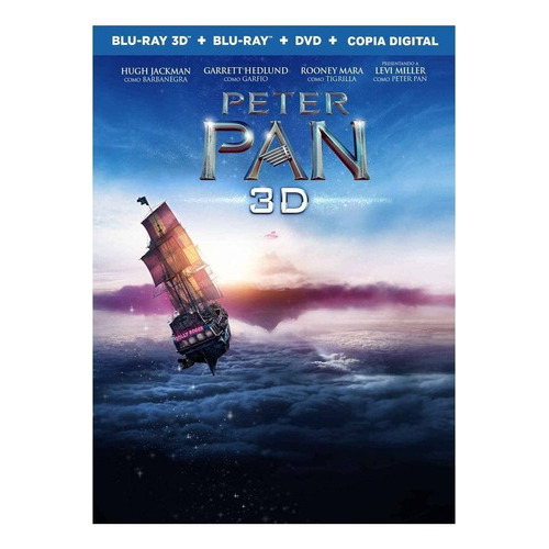 Peter Pan Blu Ray 3d+ Blu Ray+dvd Película 2016 Nuevo